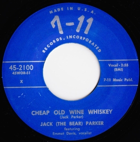 JACK THE BEAR PARKER - Cheap Old Wine Whiskey