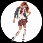 High School Girl Zombie Kostüm - Schulmädchen