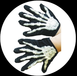 Skelett Hände Handschuhe Kinder - Klicken für grössere Ansicht