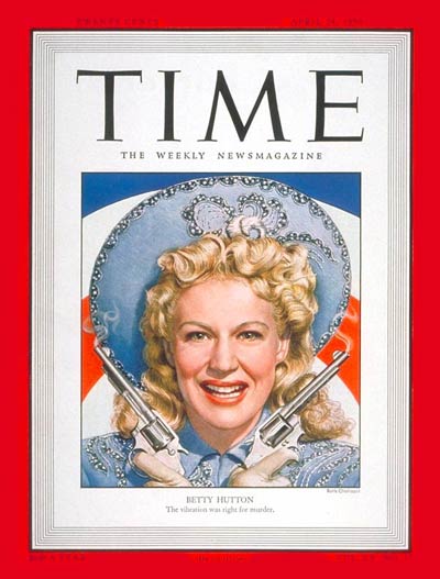 Betty Hutton - Time Magazine Cover