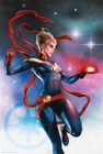 Captain Marvel Poster Galaxy