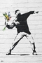 Banksy Poster Throwing Flowers