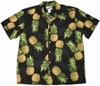 Original Hawaiihemd - Maui Pineapple - Schwarz - Waimea Casual Modell: WCMPI-black