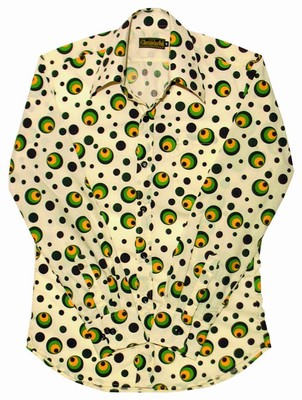 RETRO HEMD - DOTS & SPOTS GRÜN
