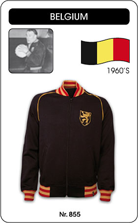 BELGIEN RETRO TRAININGSJACKE SCHWARZ