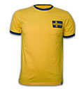 Schweden Retro Trikot Kurzarm Modell: TRIK-637