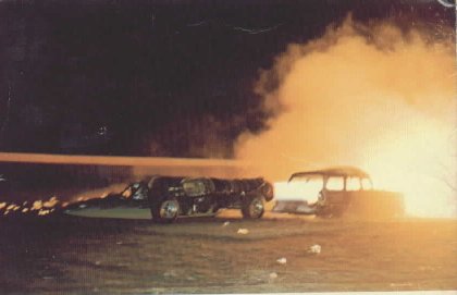 Jet Cars - Car burning