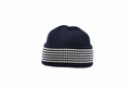 Sommer Strickmtze marine