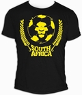 LION - MEN SHIRT SCHWARZ - FUSSBALL SDAFRIKA