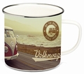 VW BULLI Emaille Tasse - Vintage