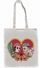 Leon and Mathilda Tote Bag white by La Barbuda