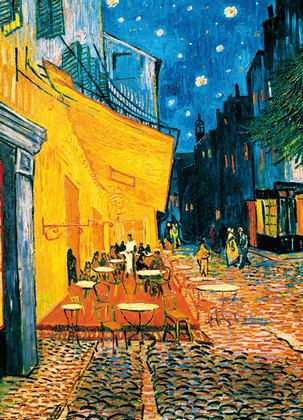 Fototapete - Terrasse de Caf� la Nuit 4-part - Klicken f�r gr�ssere Ansicht